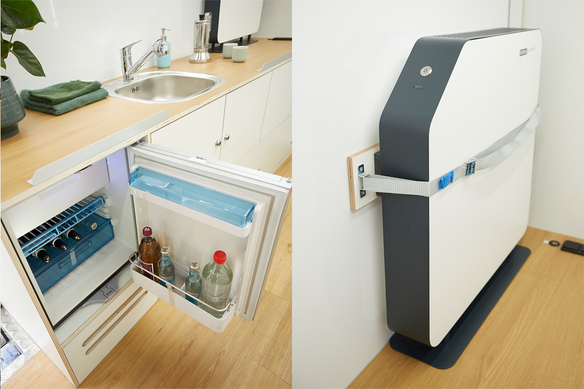 Dometic CRX 65- Compressor refrigerator with 57 liter capacity. Air purifier and disinfection device. 